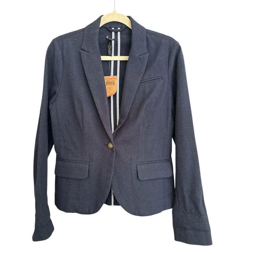 Lucky Brand deconstructed navy blazer size S NWT C0026 - Picture 1 of 6